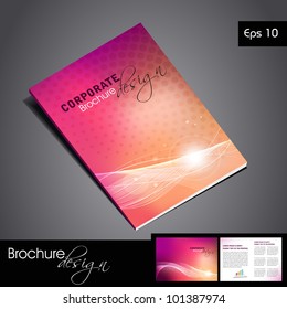 Professional business catalog template or corporate brochure design for document, publishing, print and presentation. Vector illustration in EPS 10.