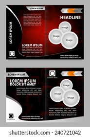 Professional business catalog template or corporate brochure design