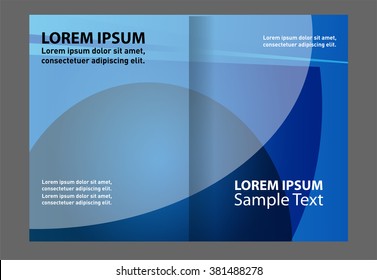 Professional business catalog template or corporate brochure designÃ?Â  