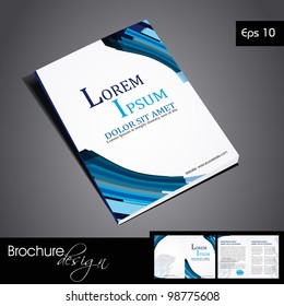 Professional business catalog template or corporate brochure design for document, publishing, print and presentation. Vector illustration in EPS 10.