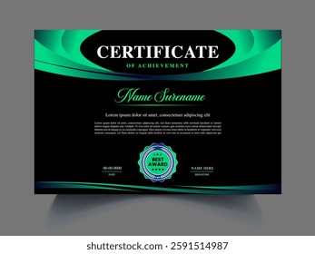 Professional business Certificate design template 