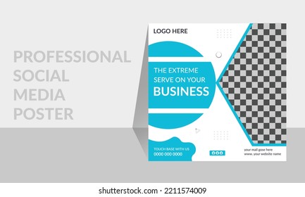 Professional Business company Social Media Poster Design Unique processes