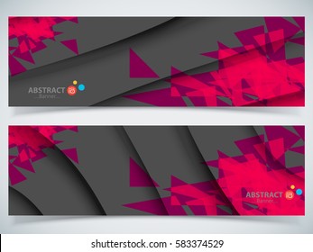 Professional business corporate banner design with Beautiful greeting card design and background vector illustration... EPS 10