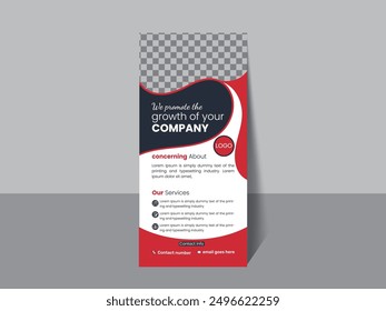 Professional Business or Corporate Flyer Rack Card Template Vector Design for multipurpose Use.