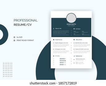 Professional, Business, Corporate, Job, Minimalist resume, cv template