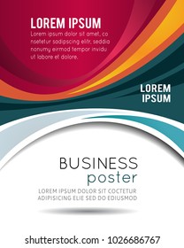 Professional business design layout template or corporate banner design. Magazine cover, publishing and print presentation. Abstract vector background.