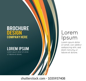 Professional business design layout template or corporate banner design. Magazine cover, publishing and print presentation. Abstract vector background.