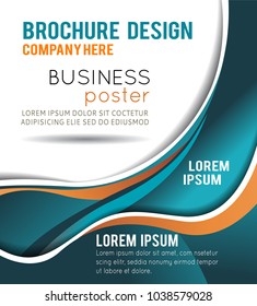 Professional business design layout template or corporate banner design. Magazine cover, publishing and print presentation. Abstract vector background.