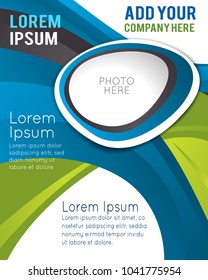 Professional business design layout template or corporate banner design. Magazine cover, publishing and print presentation. Abstract vector background.