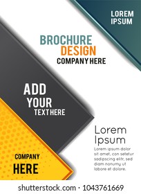 Professional business design layout template or corporate banner design. Magazine cover, publishing and print presentation. Abstract vector background.
