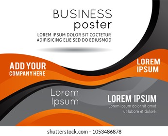 Professional business design layout template or corporate banner design. Magazine cover, publishing and print presentation. Abstract vector background.