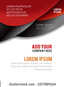 Professional business design layout template or corporate banner design. Magazine cover, publishing and print presentation. Abstract vector background.