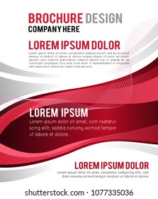 Professional business design layout template or corporate banner design. Magazine cover, publishing and print presentation. Abstract vector background.