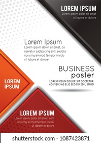 Professional business design layout template or corporate banner design. Magazine cover, publishing and print presentation. Abstract vector background.