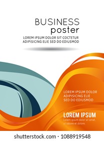 Professional business design layout template or corporate banner design. Magazine cover, publishing and print presentation. Abstract vector background.