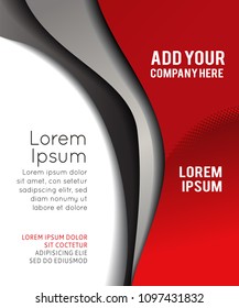 Professional business design layout template or corporate banner design. Magazine cover, publishing and print presentation. Abstract vector background.
