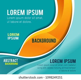 Professional business design layout template or corporate banner design. Magazine cover, publishing and print presentation. Abstract vector background.