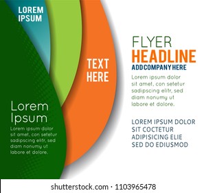 Professional business design layout template or corporate banner design. Magazine cover, publishing and print presentation. Abstract vector background.