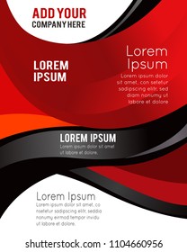 Professional business design layout template or corporate banner design. Magazine cover, publishing and print presentation. Abstract vector background.