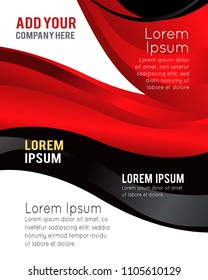 Professional business design layout template or corporate banner design. Magazine cover, publishing and print presentation. Abstract vector background.