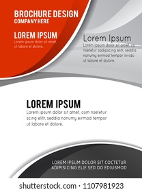 Professional business design layout template or corporate banner design. Magazine cover, publishing and print presentation. Abstract vector background.