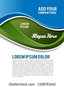 Professional business design layout template or corporate banner design. Magazine cover, publishing and print presentation. Abstract vector background.