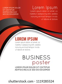 Professional business design layout template or corporate banner design. Magazine cover, publishing and print presentation. Abstract vector background.