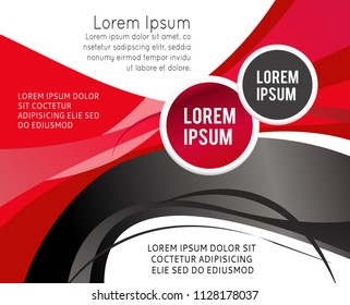 Professional business design layout template or corporate banner design. Magazine cover, publishing and print presentation. Abstract vector background.