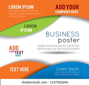 Professional business design layout template or corporate banner design. Magazine cover, publishing and print presentation. Abstract vector background.
