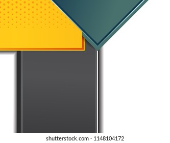 Professional business design layout template or corporate banner design. Magazine cover, publishing and print presentation. Abstract vector background.