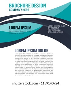 Professional business design layout template or corporate banner design. Magazine cover, publishing and print presentation. Abstract vector background.