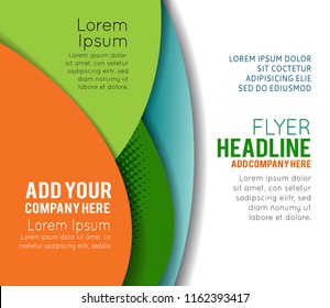 Professional business design layout template or corporate banner design. Magazine cover, publishing and print presentation. Abstract vector background.