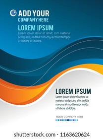 Professional business design layout template or corporate banner design. Magazine cover, publishing and print presentation. Abstract vector background.