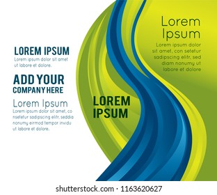 Professional business design layout template or corporate banner design. Magazine cover, publishing and print presentation. Abstract vector background.