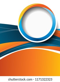 Professional business design layout template or corporate banner design. Magazine cover, publishing and print presentation. Abstract vector background.
