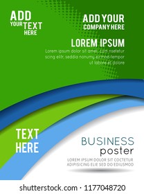 Professional business design layout template or corporate banner design. Magazine cover, publishing and print presentation. Abstract vector background.
