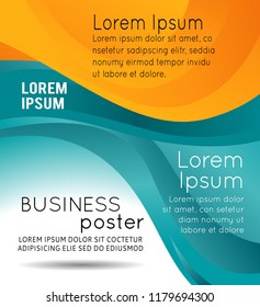 Professional business design layout template or corporate banner design. Magazine cover, publishing and print presentation. Abstract vector background.