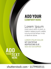 Professional business design layout template or corporate banner design. Magazine cover, publishing and print presentation. Abstract vector background.