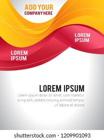 Professional business design layout template or corporate banner design. Magazine cover, publishing and print presentation. Abstract vector background.
