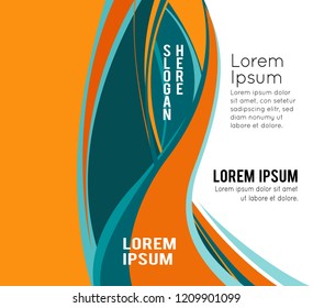 Professional business design layout template or corporate banner design. Magazine cover, publishing and print presentation. Abstract vector background.