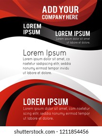 Professional business design layout template or corporate banner design. Magazine cover, publishing and print presentation. Abstract vector background.