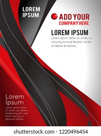 Professional business design layout template or corporate banner design. Magazine cover, publishing and print presentation. Abstract vector background.