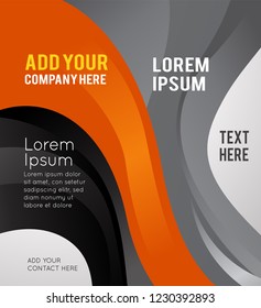 Professional business design layout template or corporate banner design. Magazine cover, publishing and print presentation. Abstract vector background.