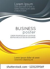 Professional business design layout template or corporate banner design. Magazine cover, publishing and print presentation. Abstract vector background.