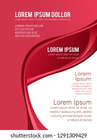 Professional business design layout template or corporate banner design. Magazine cover, publishing and print presentation. Abstract vector background.