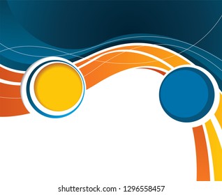 Professional business design layout template or corporate banner design. Magazine cover, publishing and print presentation. Abstract vector background.