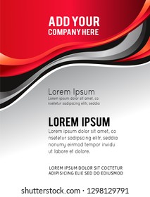 Professional business design layout template or corporate banner design. Magazine cover, publishing and print presentation. Abstract vector background.