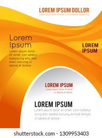 Professional business design layout template or corporate banner design. Magazine cover, publishing and print presentation. Abstract vector background.