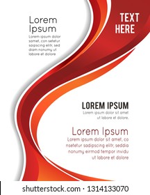 Professional business design layout template or corporate banner design. Magazine cover, publishing and print presentation. Abstract vector background.
