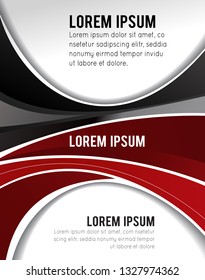Professional business design layout template or corporate banner design. Magazine cover, publishing and print presentation. Abstract vector background.